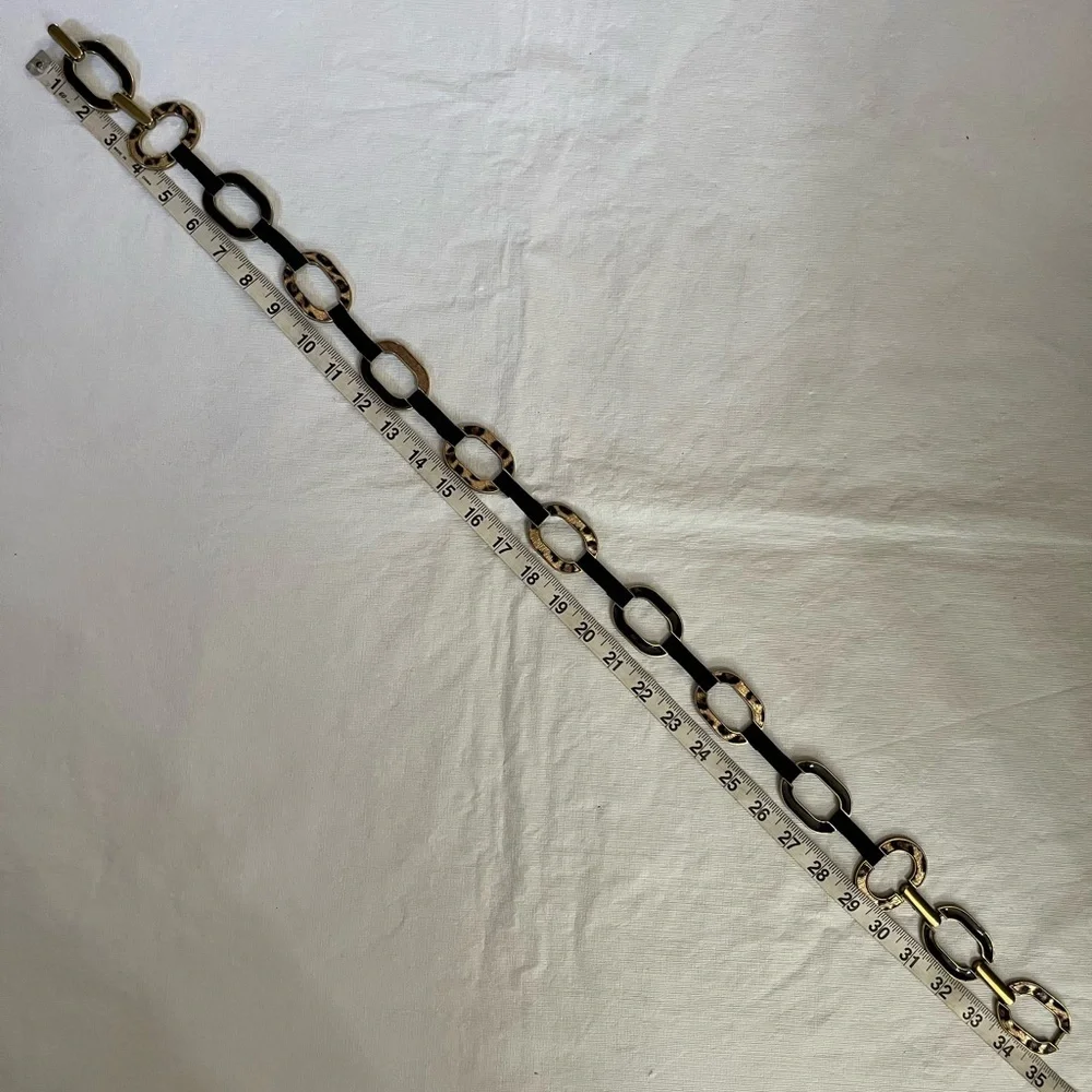 Cheetah Leopard Gold Chain Belt